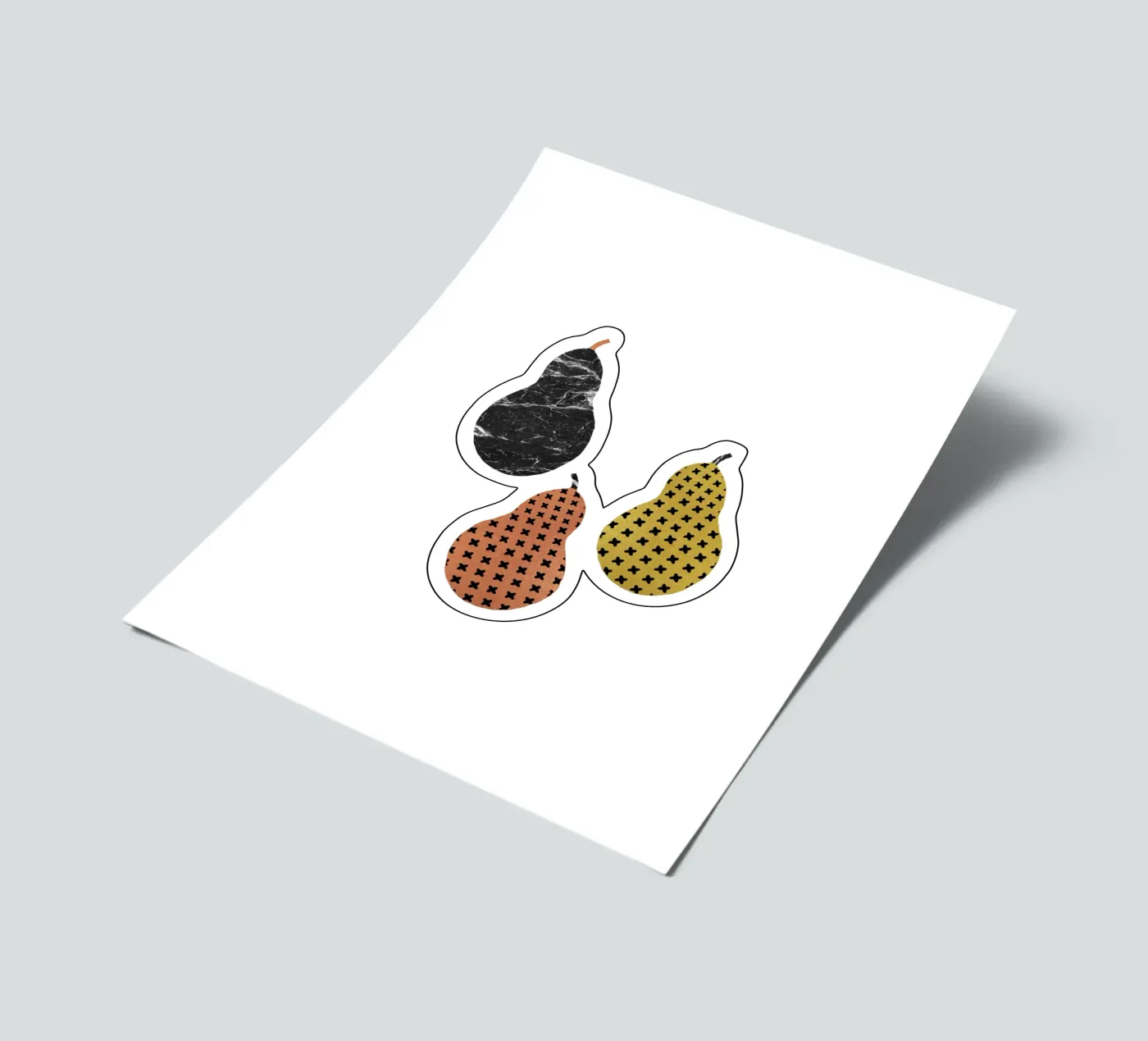 Scandi Pears sticker sheet by Orara Studio