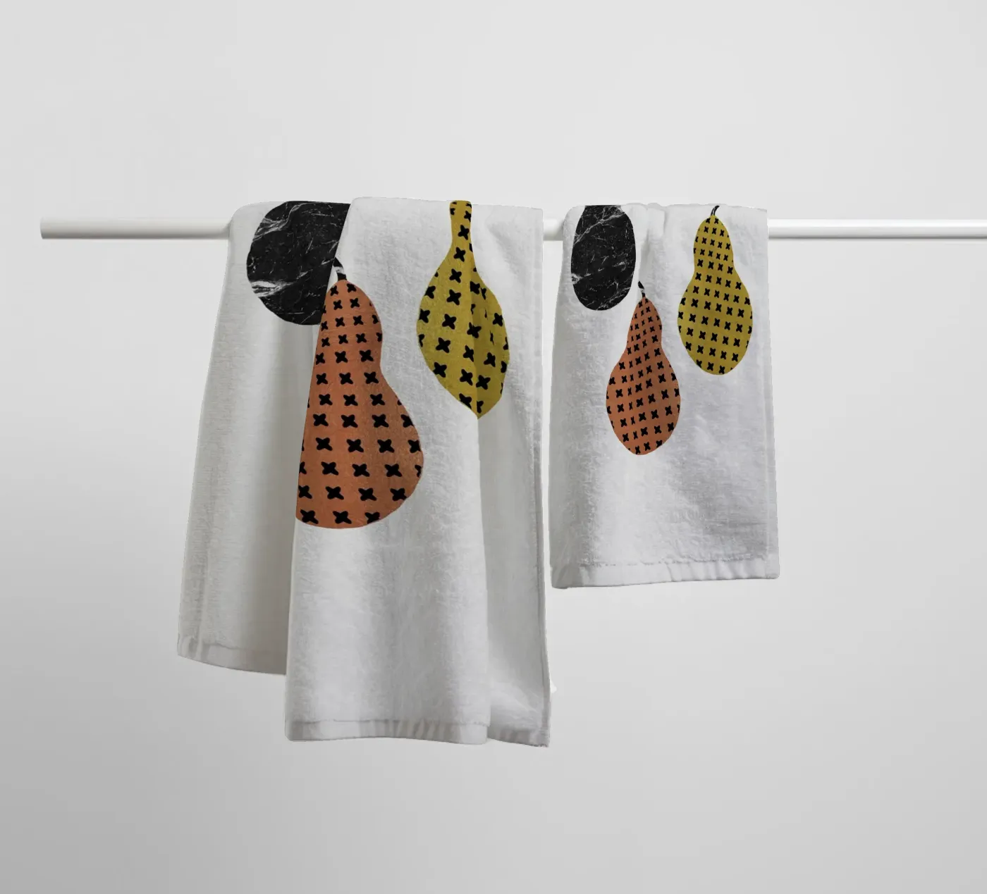 Scandi Pears towel by Orara Studio