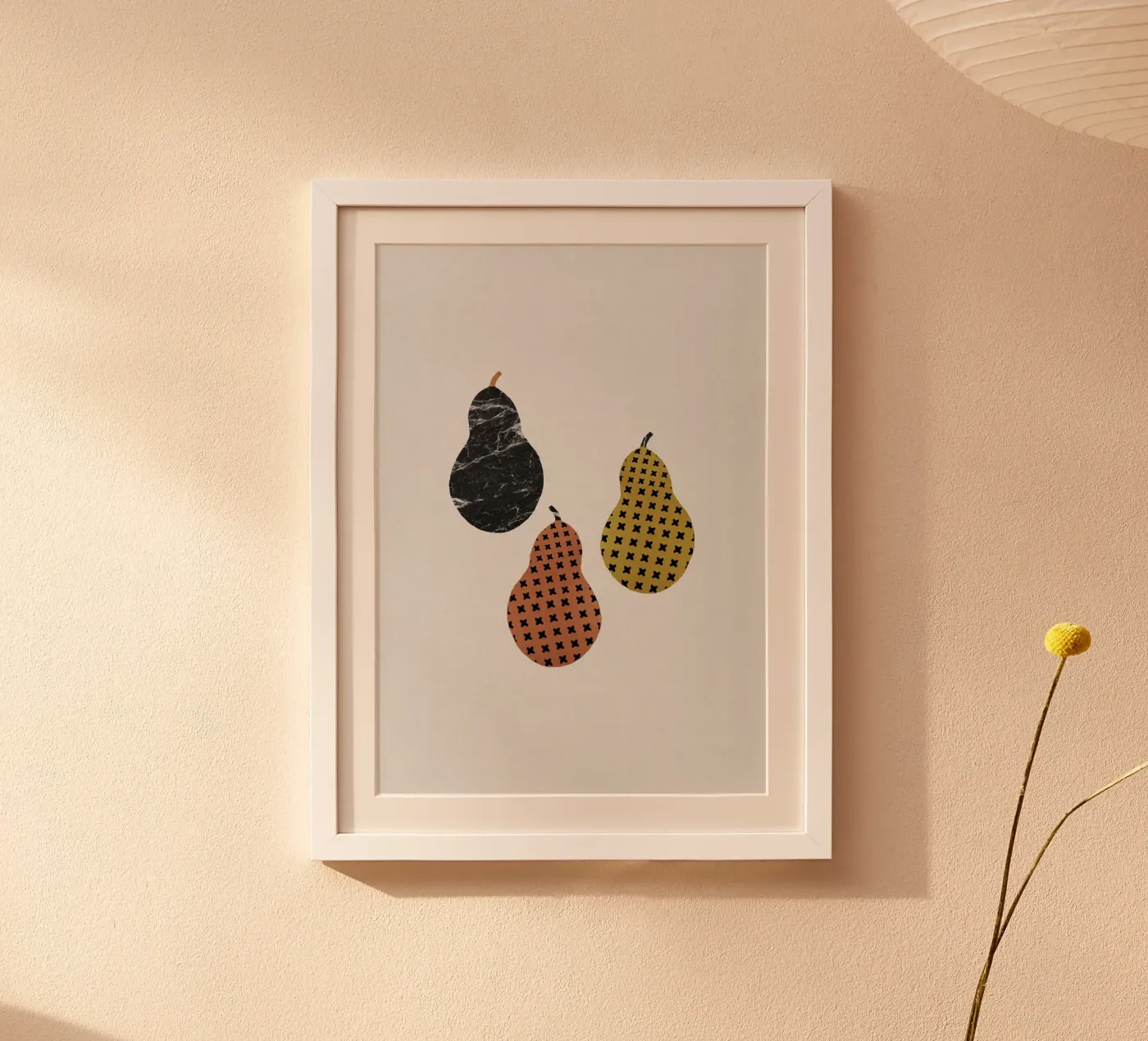 Scandi Pears poster by Orara Studio