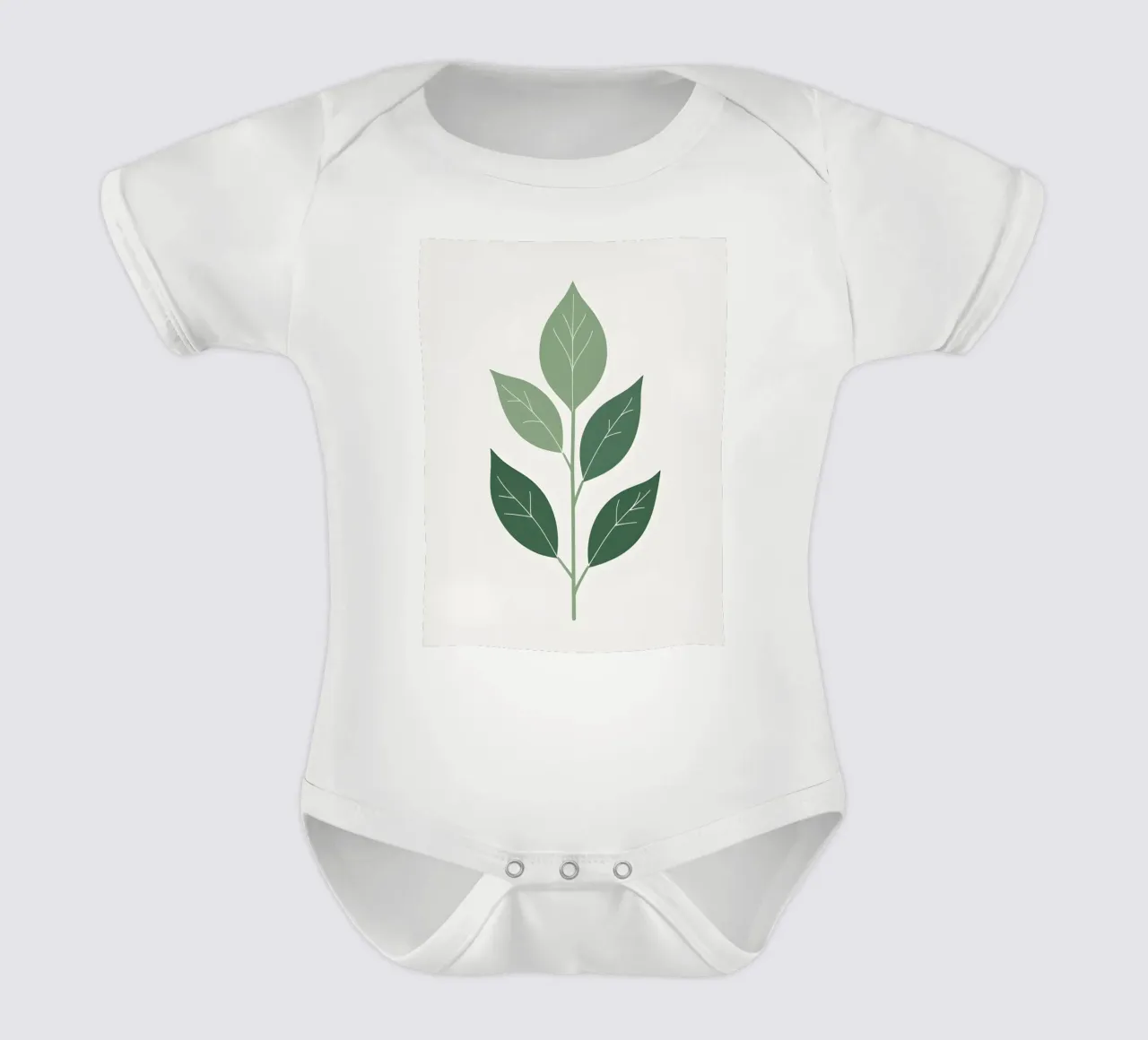 forme de feuille unique body bébé de botanical shop