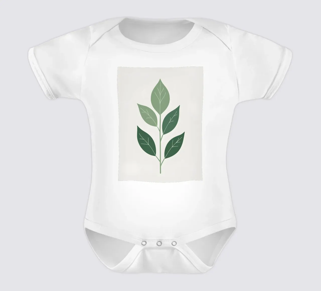 forme de feuille unique body bébé de botanical shop