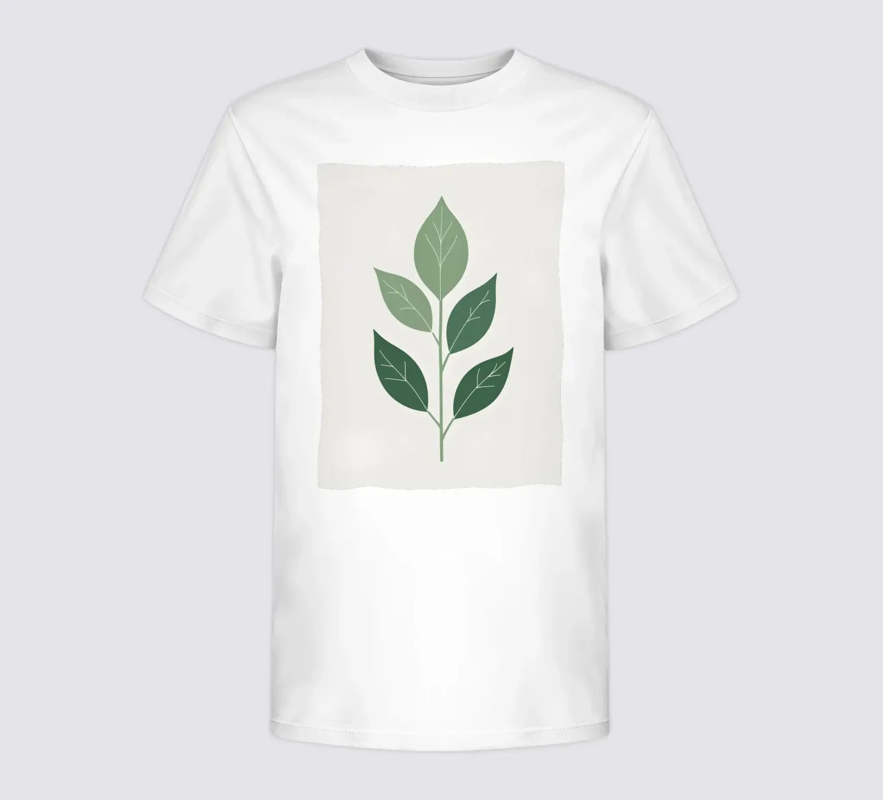 forma di foglia singola t-shirt bambini da botanical shop