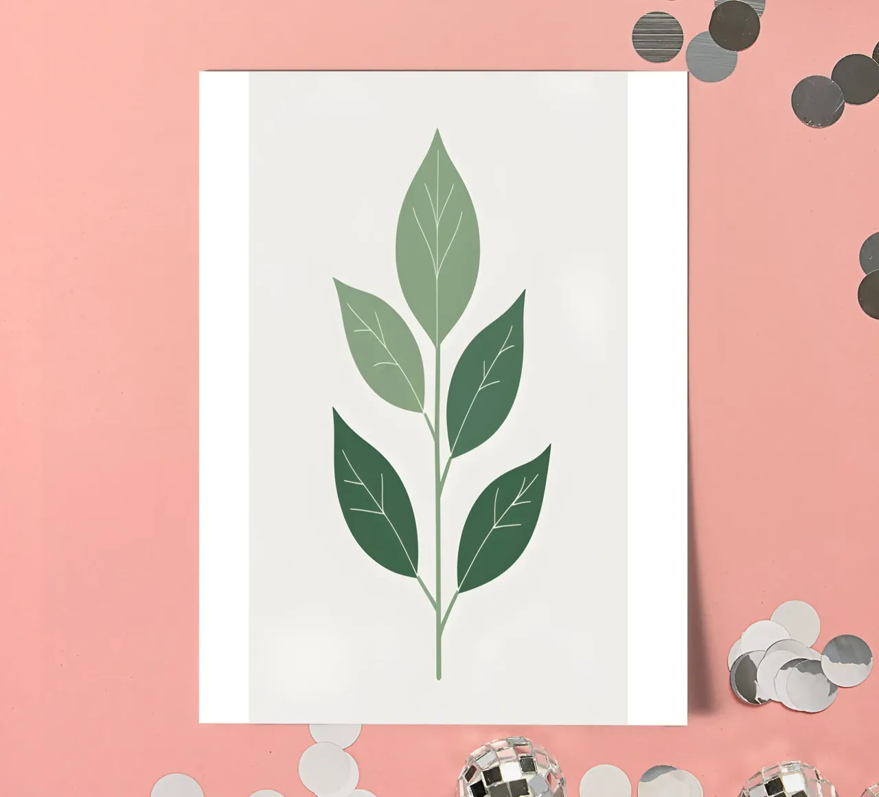 single leaf shape sticker sheet by botanical shop