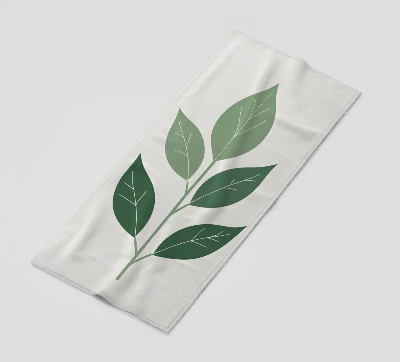 enkele bladvorm strandhanddoek van botanical shop