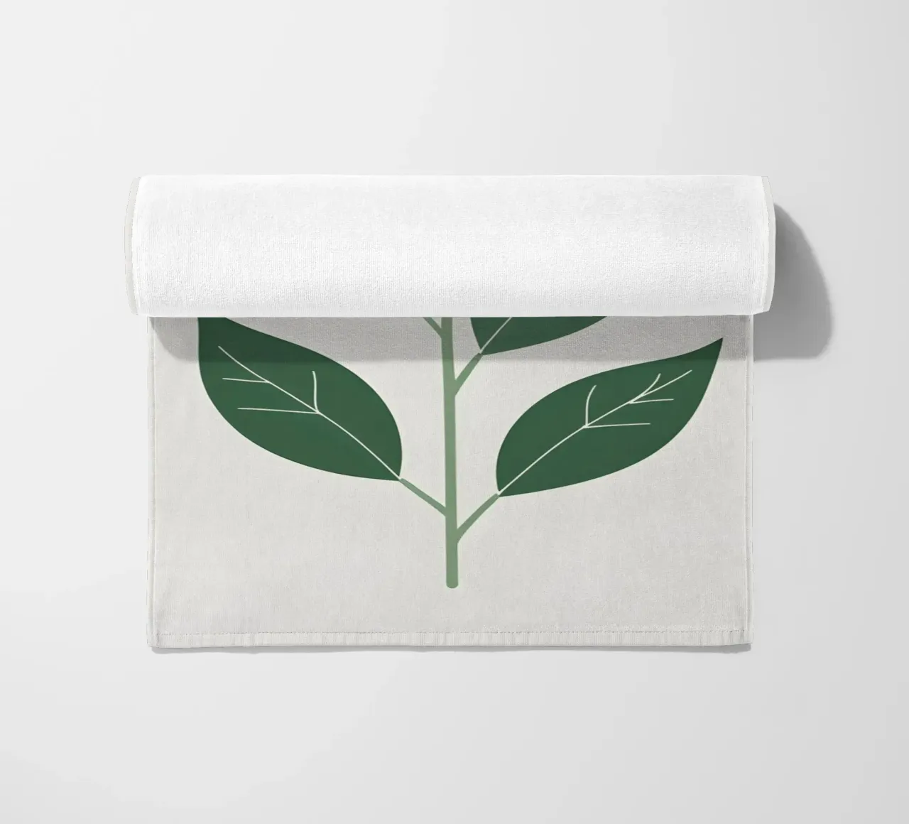 single leaf shape telo mare da botanical shop