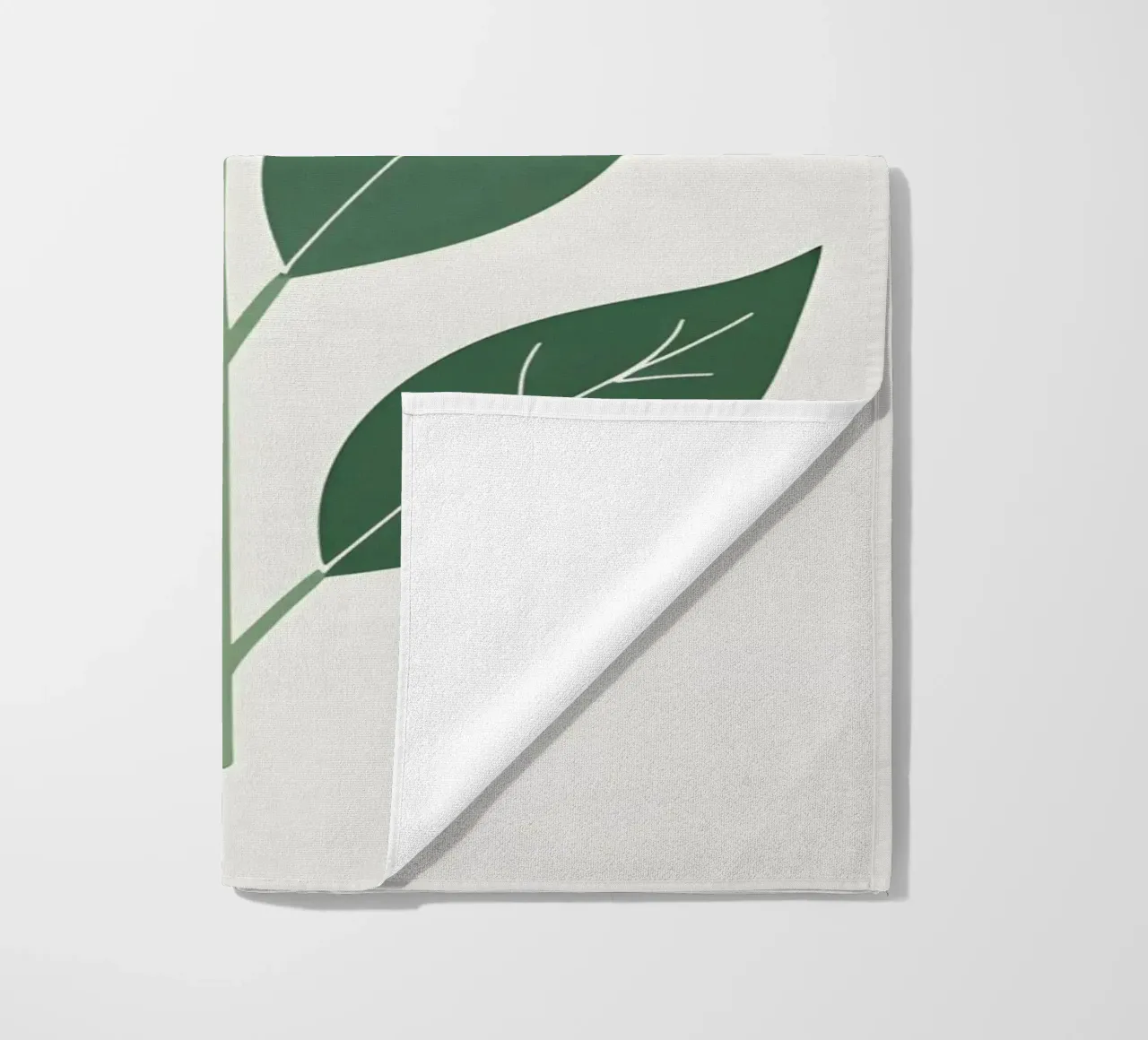 single leaf shape telo mare da botanical shop