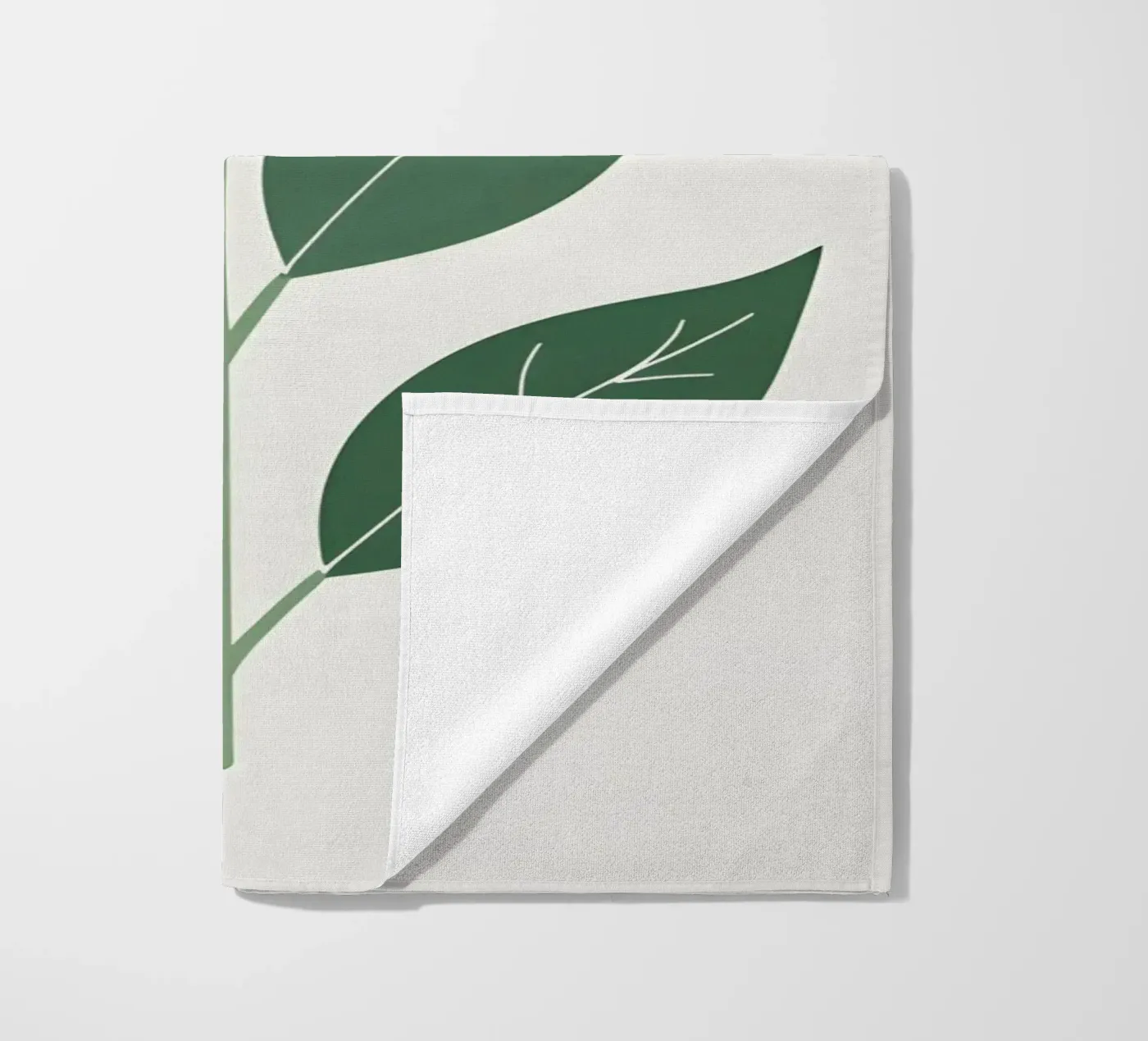 enkele bladvorm strandhanddoek van botanical shop