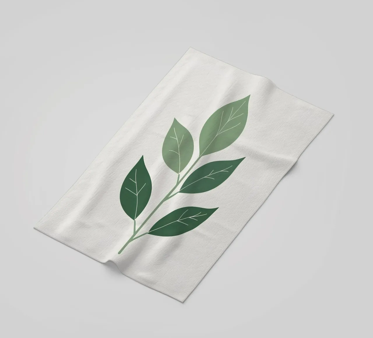 single leaf shape telo mare da botanical shop