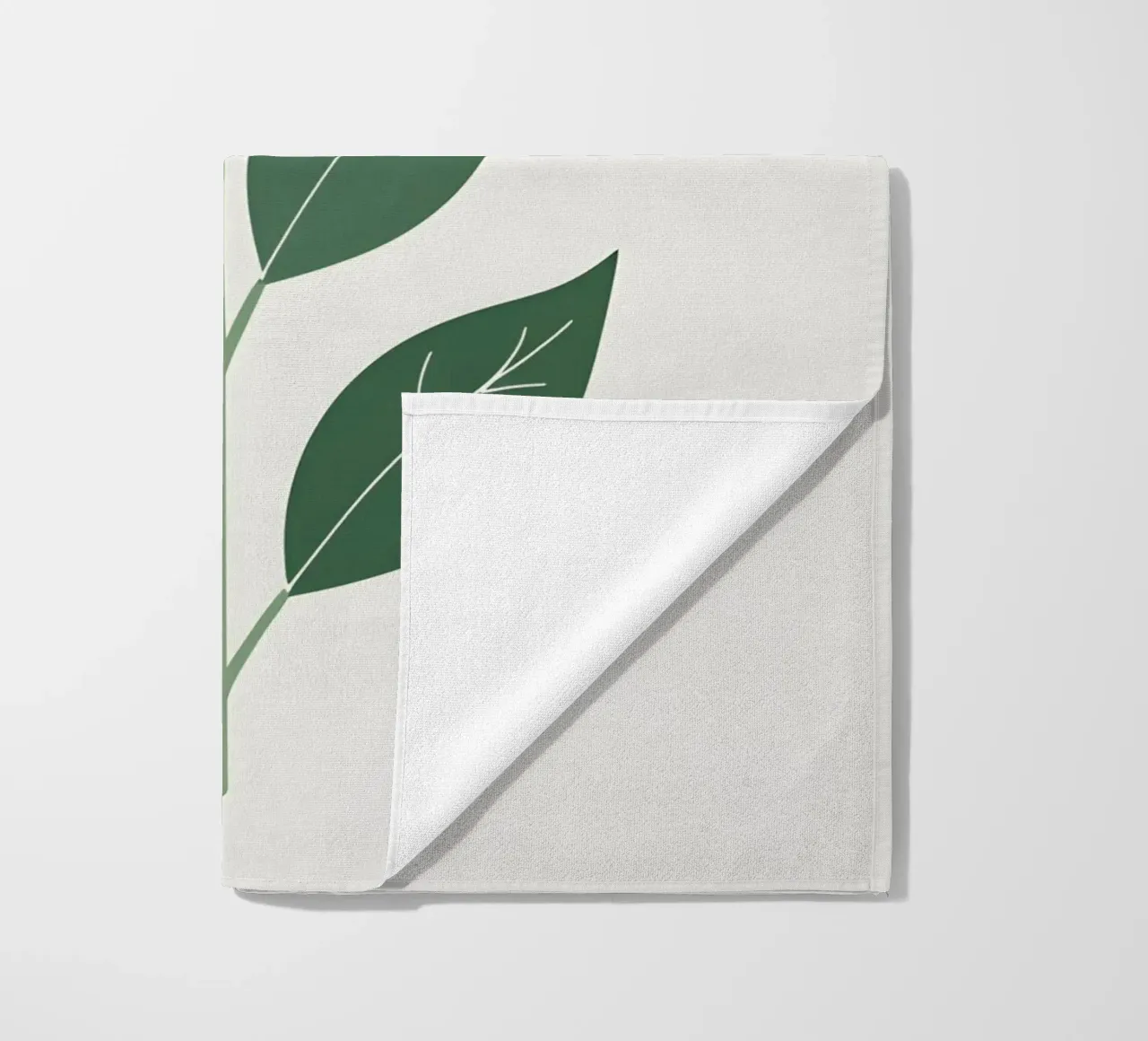 enkele bladvorm strandhanddoek van botanical shop