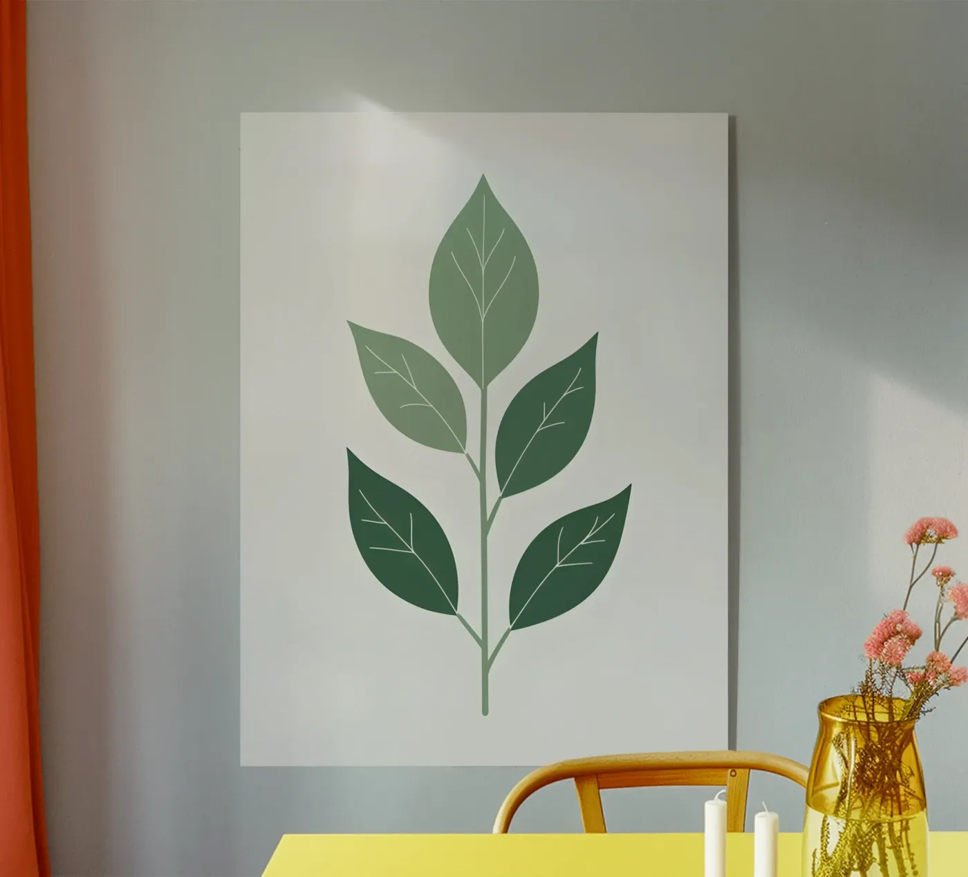 single leaf shape plexiglass da botanical shop