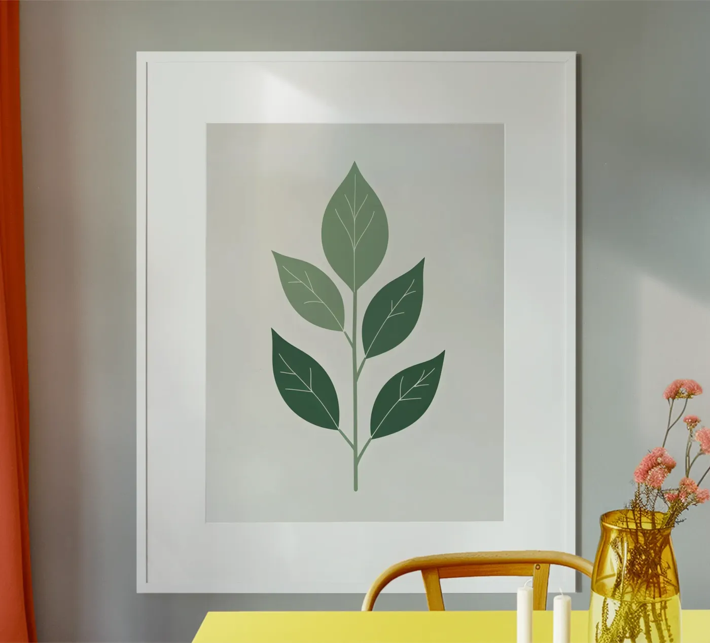 single leaf shape poster da botanical shop