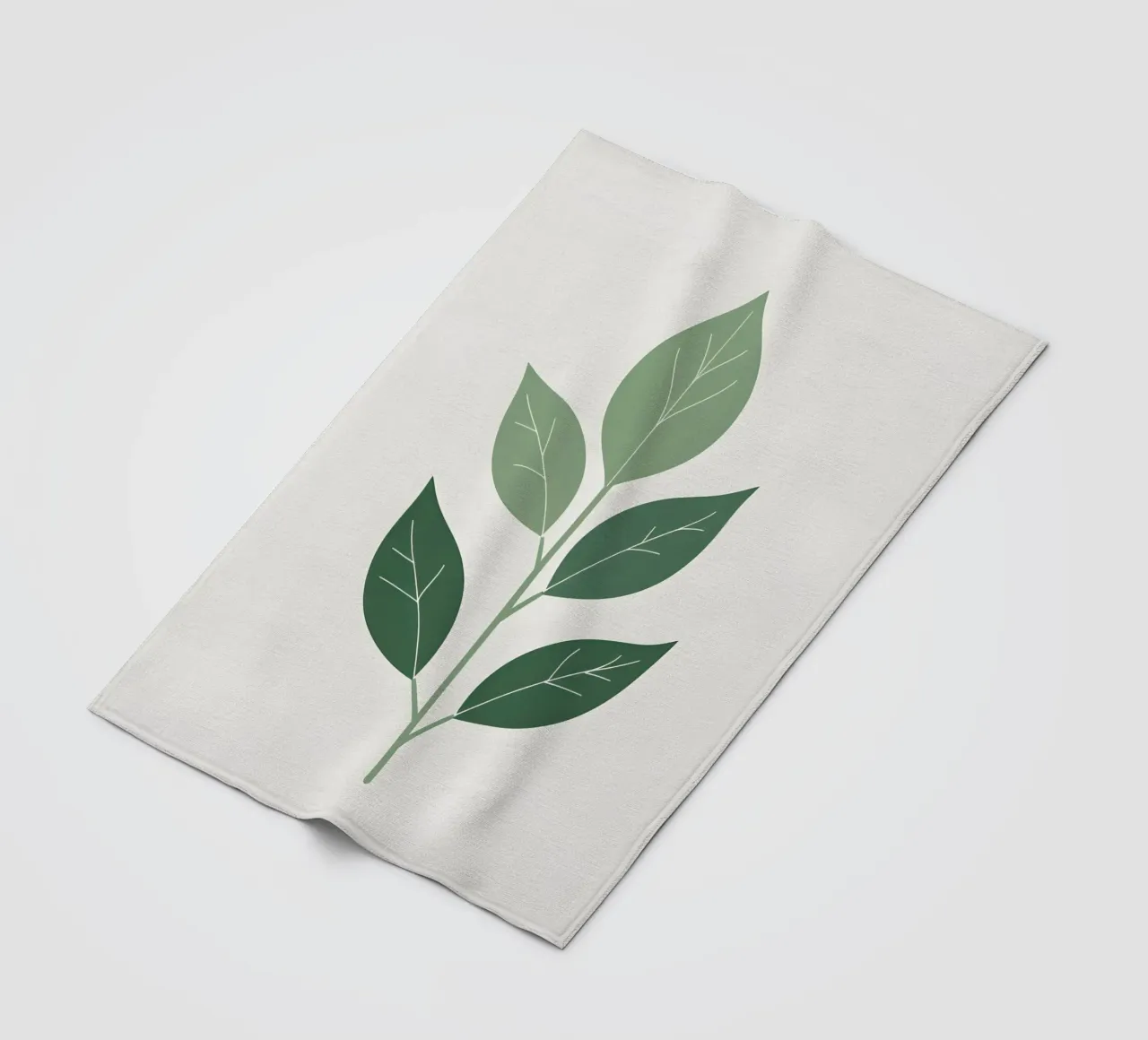 single leaf shape Fleecedecke von botanical shop