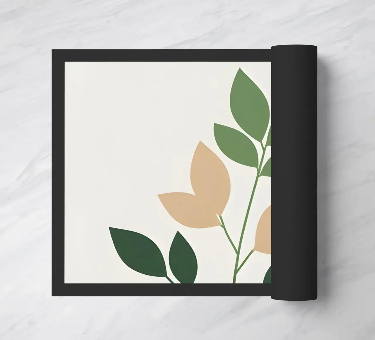 ramo semplice con foglia d'albero zerbino da botanical shop