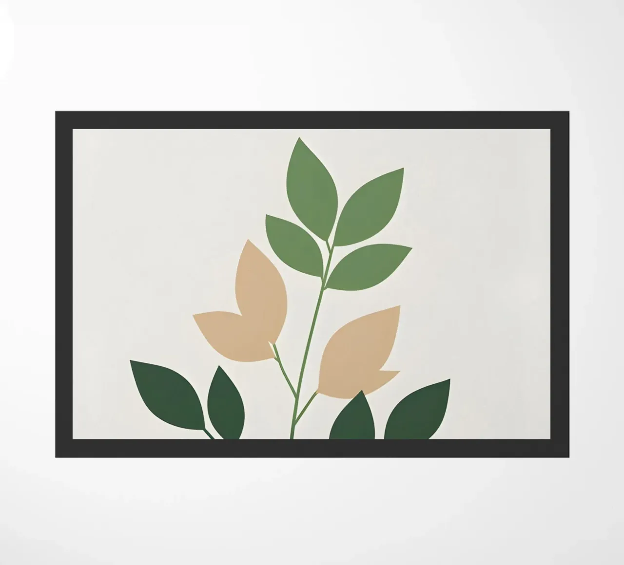 ramo semplice con foglia d'albero zerbino da botanical shop