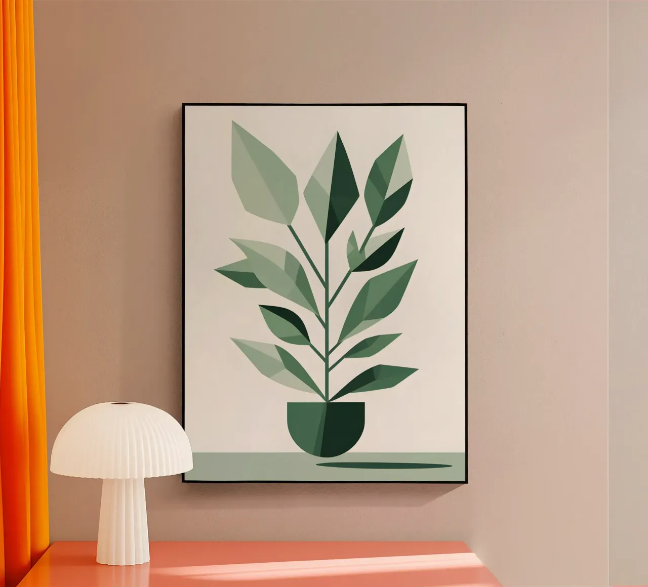 plantgeometrisch acryl van botanical shop