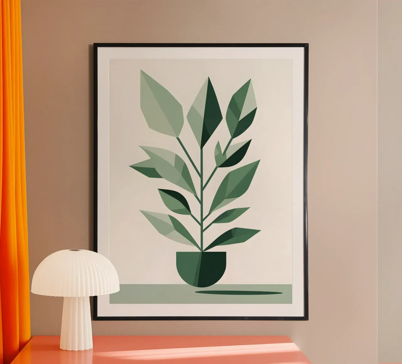 pianta geometrica poster da botanical shop