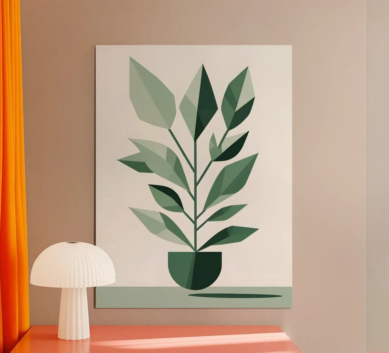 pianta geometrica poster da botanical shop