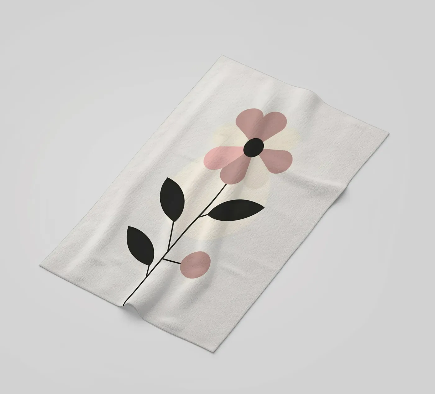 fiore e cerchio telo mare da botanical shop