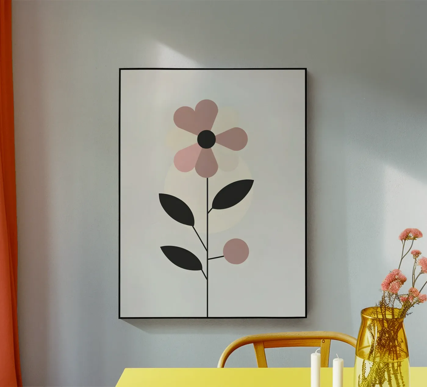 Blume und Kreis Acryl-Glas von botanical shop