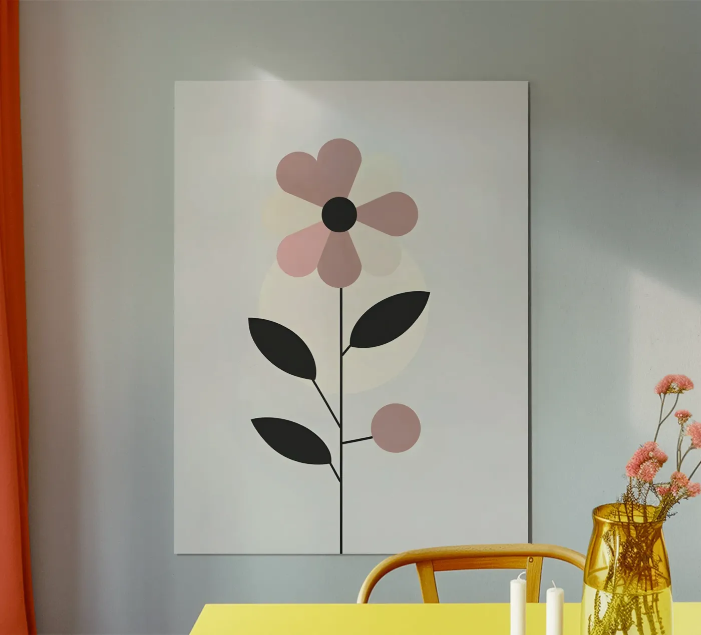 flower and circle poster da botanical shop