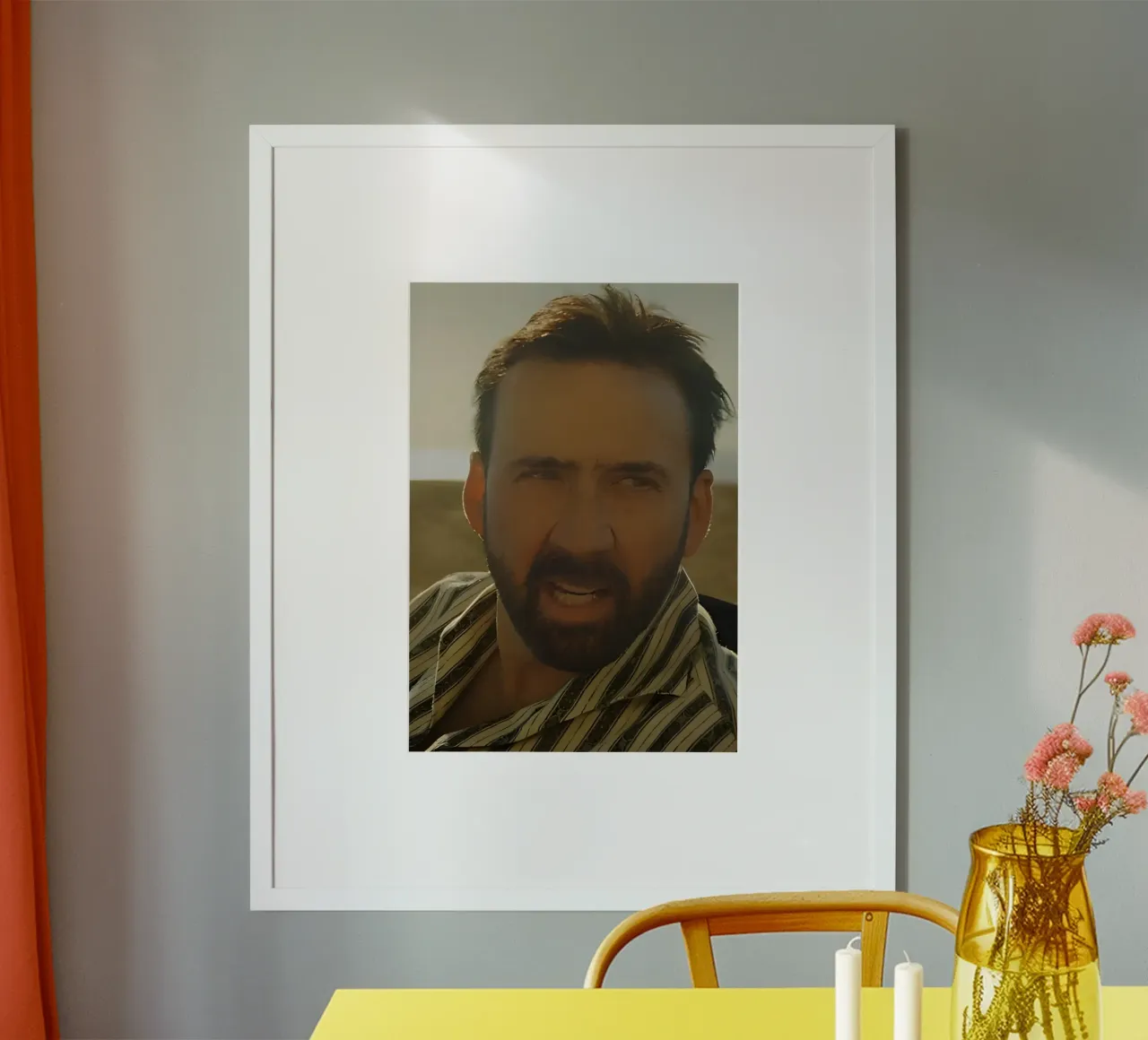 Nicolas meme poster da Funny Frame Factory