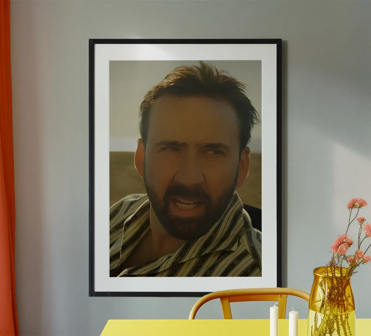 Nicolas meme poster da Funny Frame Factory