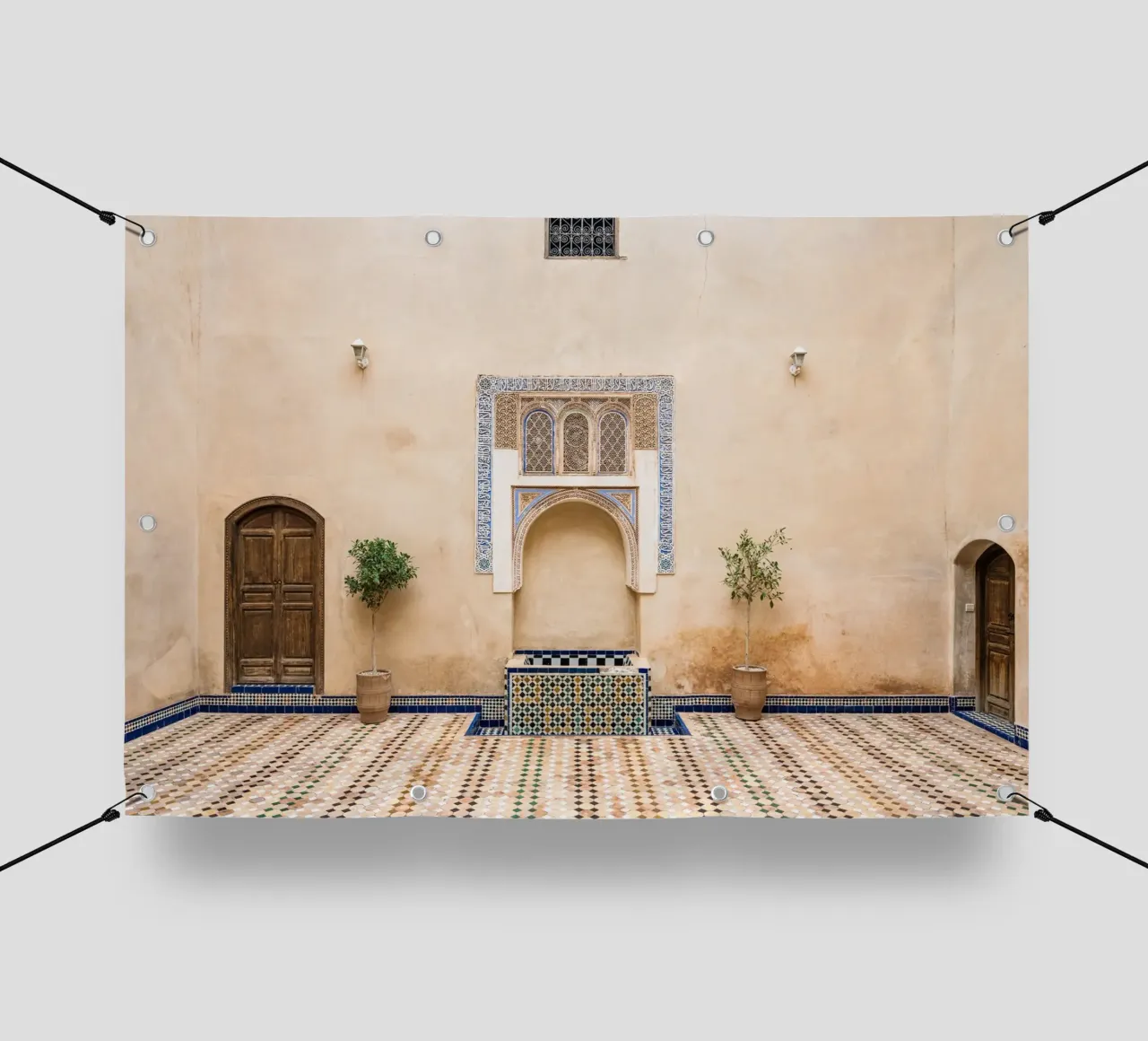 Moroccan architecture in pastel telo in pvc da photolovers
