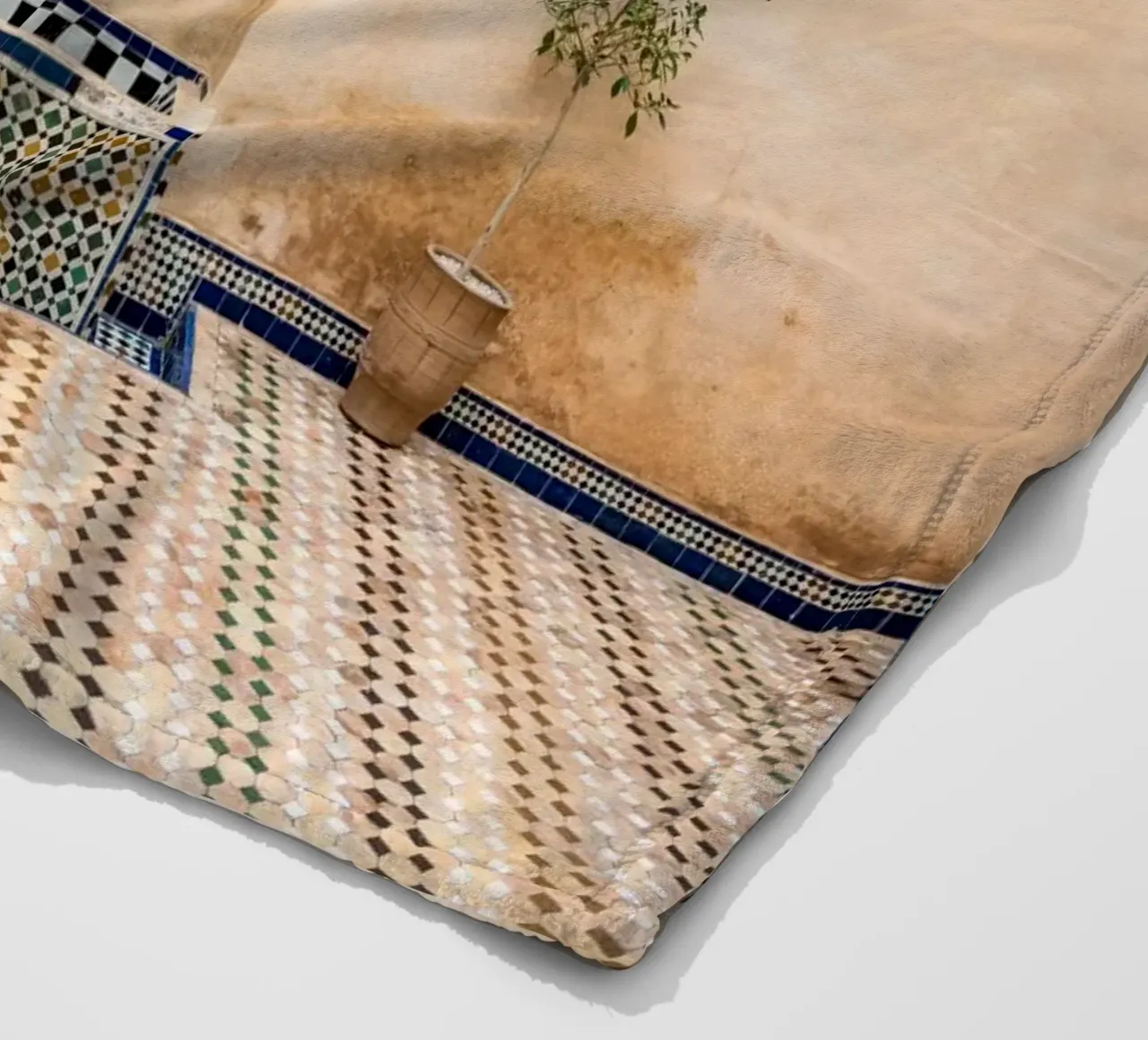 Moroccan architecture in pastel coperta in pile da photolovers