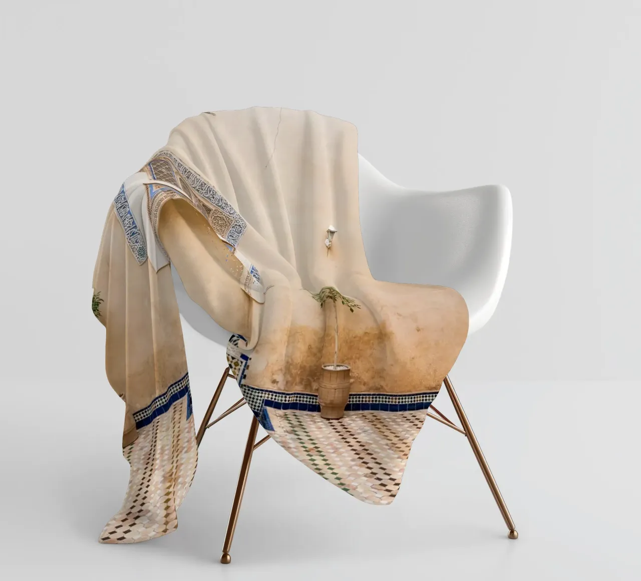 Moroccan architecture in pastel coperta in pile da photolovers