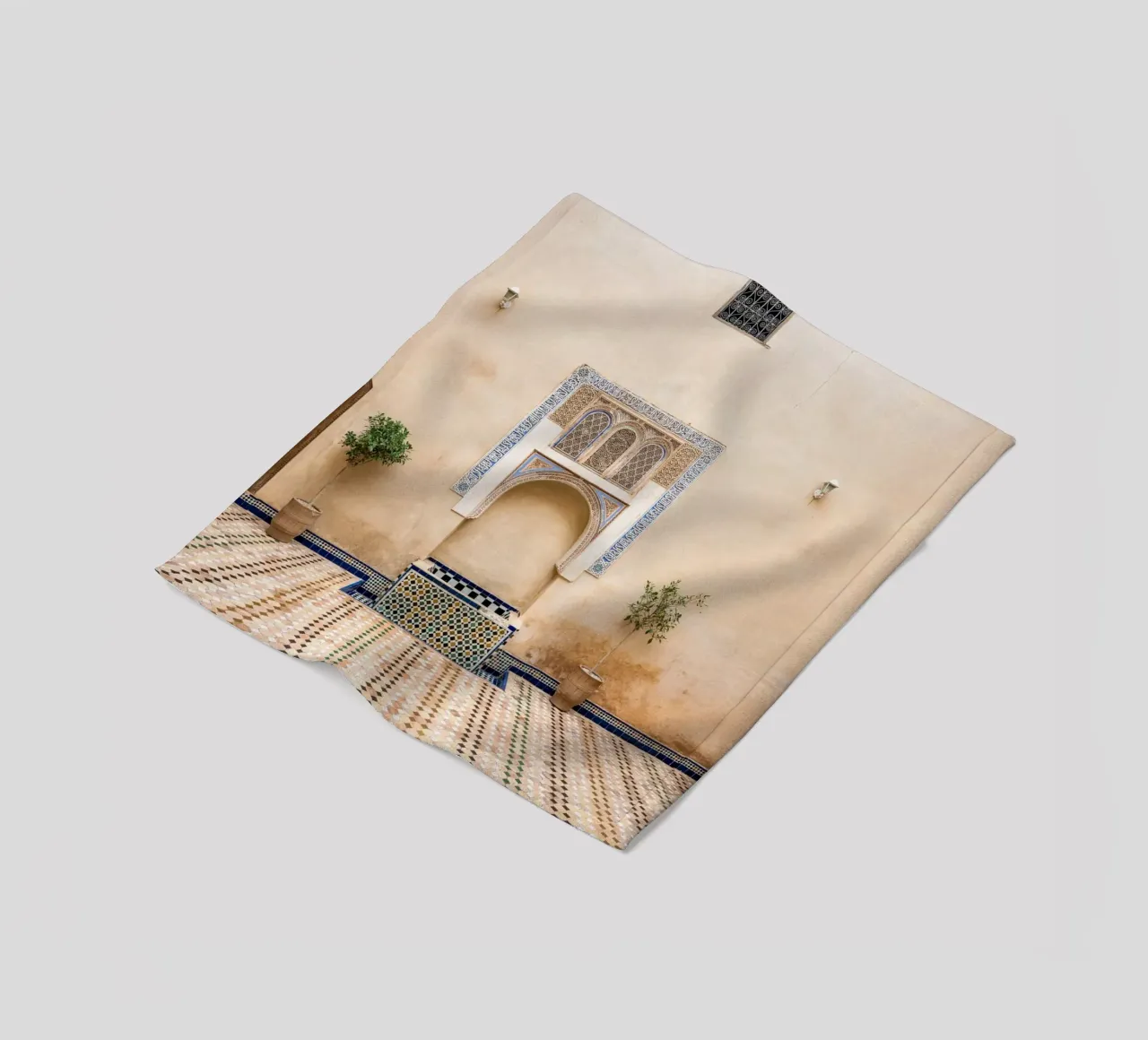 Moroccan architecture in pastel coperta in pile da photolovers