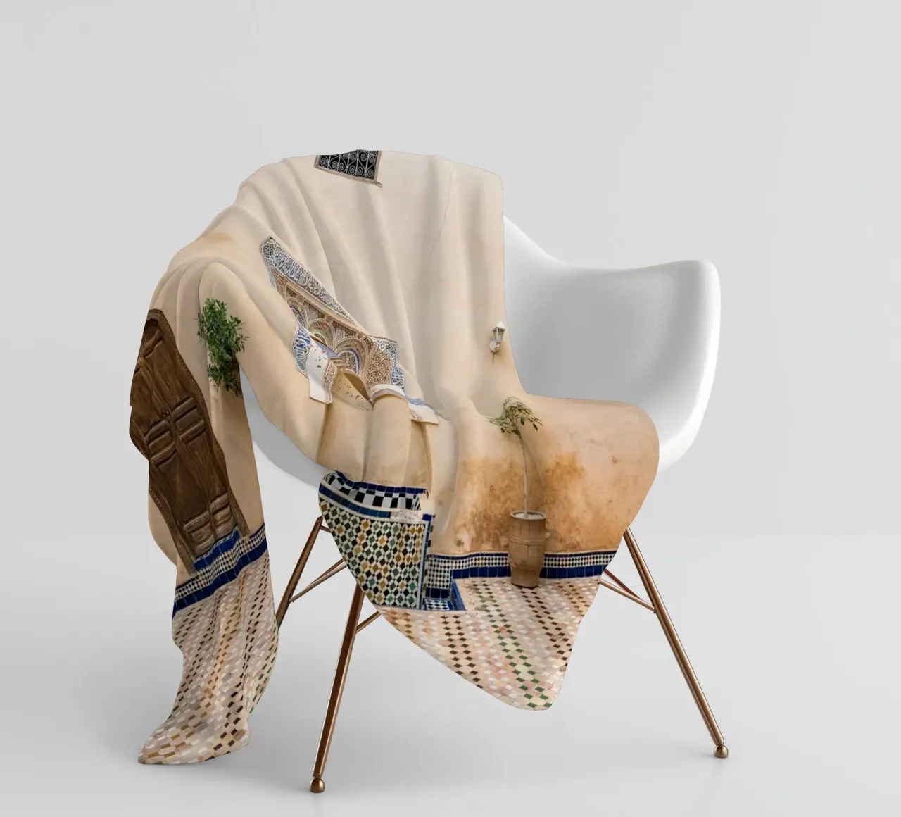 Moroccan architecture in pastel coperta in pile da photolovers