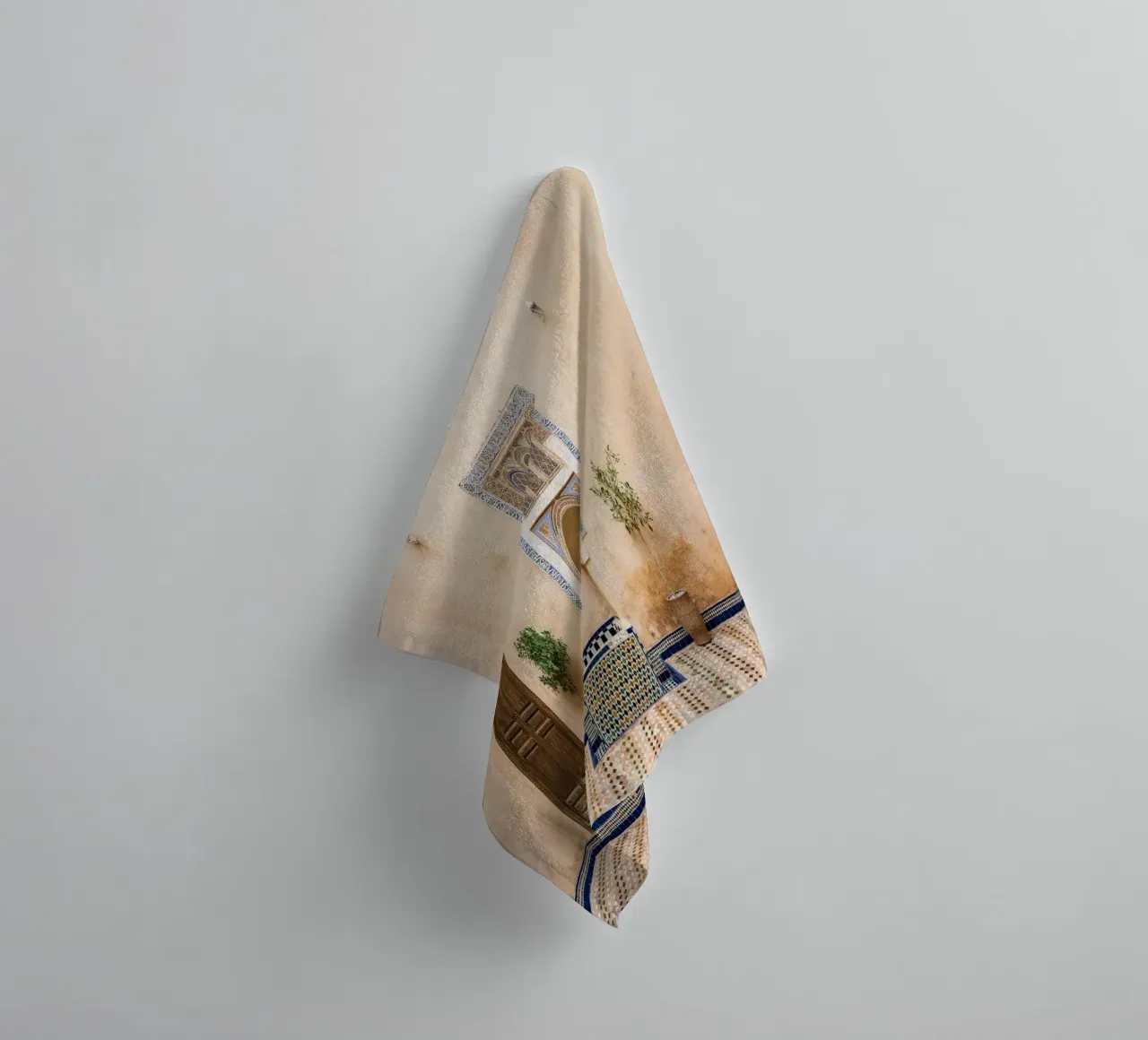 Moroccan architecture in pastel asciugamano da bagno da photolovers