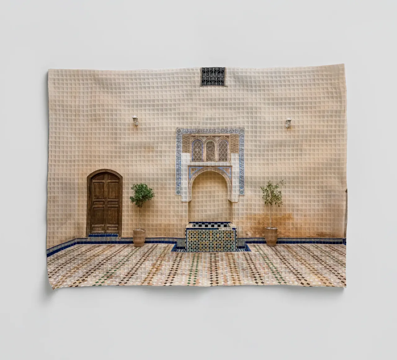 Moroccan architecture in pastel canovaccio da cucina da photolovers