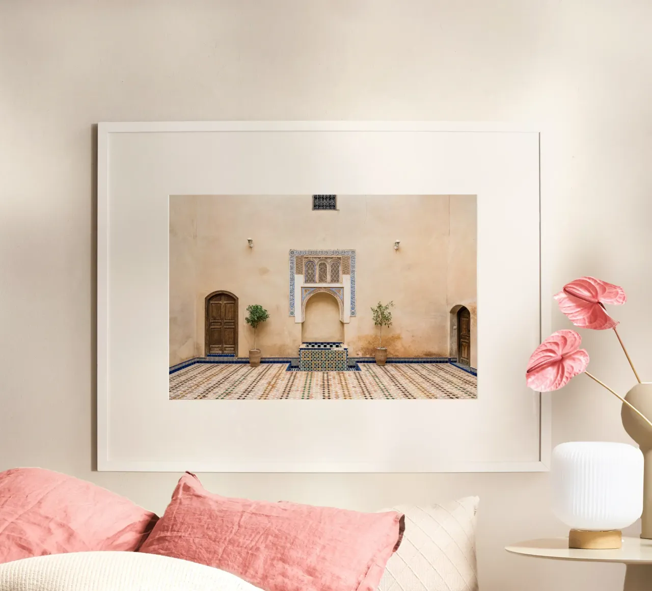 Moroccan architecture in pastel carta hahnemühle da photolovers