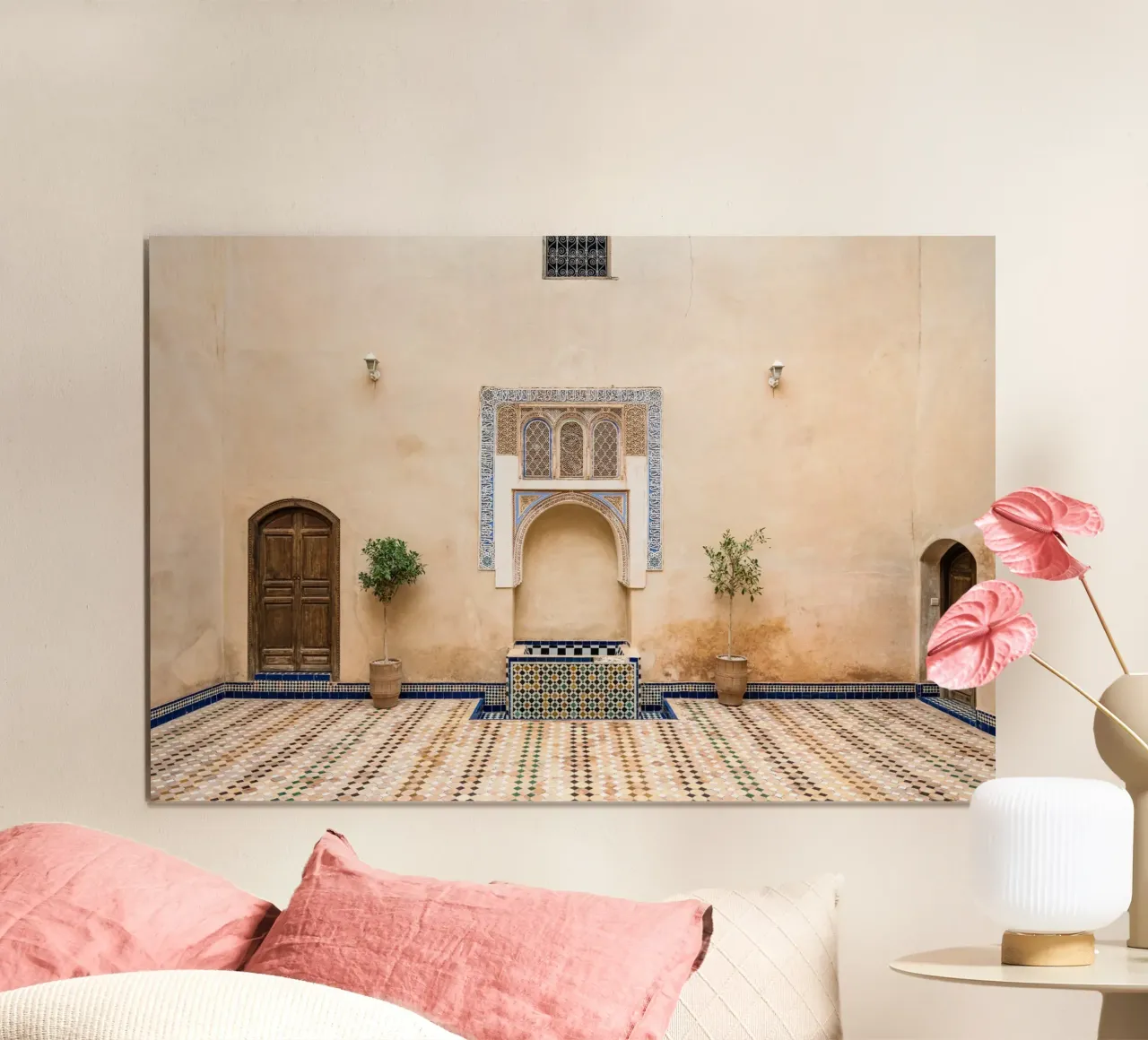 Moroccan architecture in pastel carta hahnemühle da photolovers
