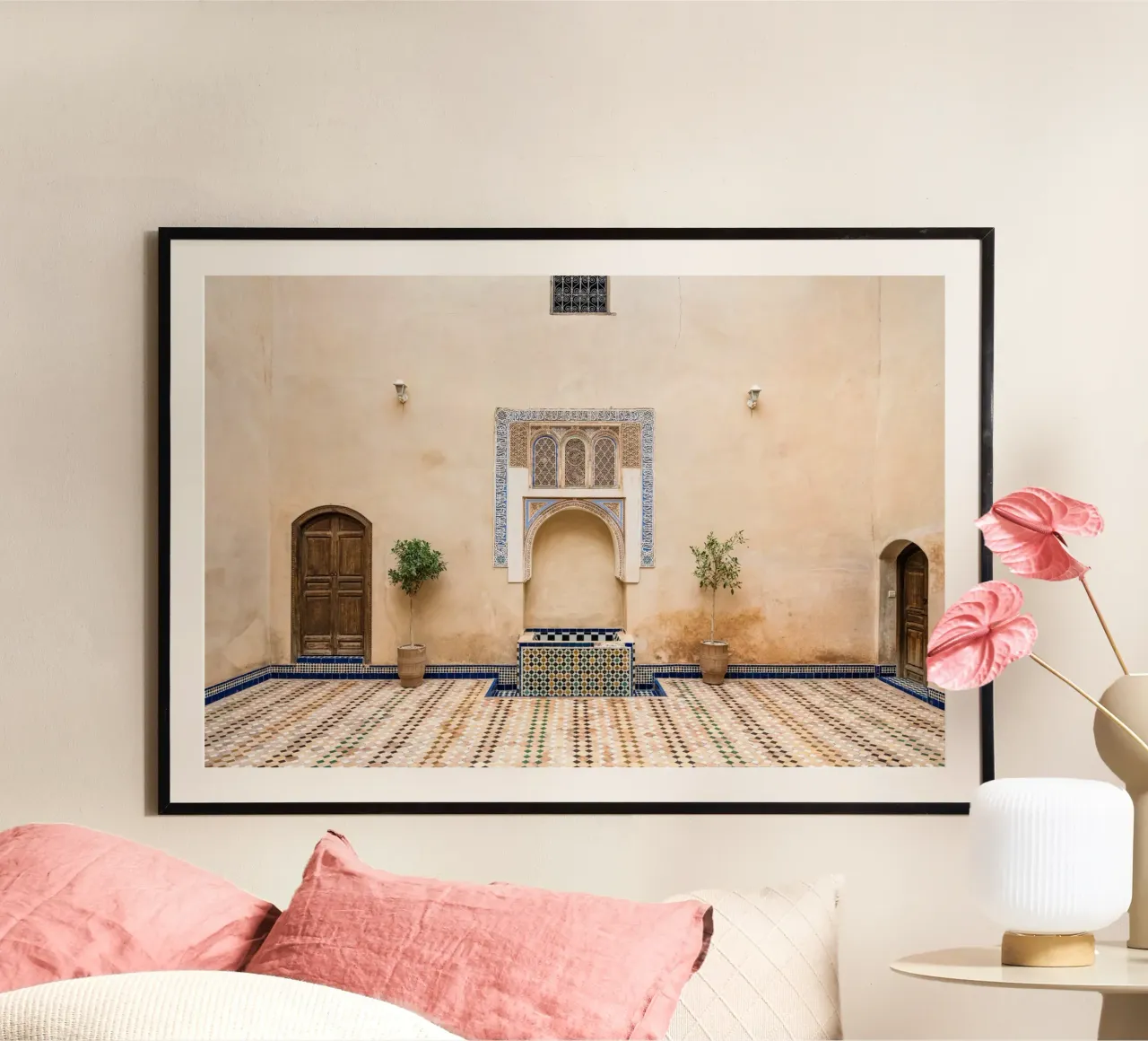 Moroccan architecture in pastel carta hahnemühle da photolovers