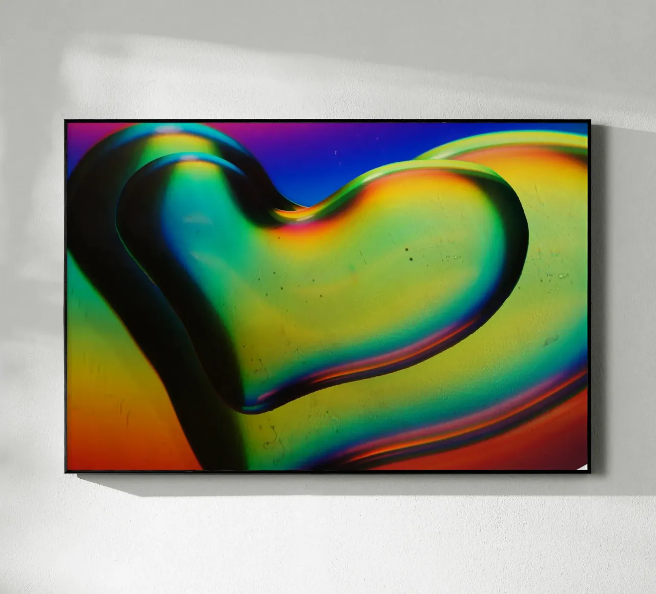 Gradient heart shape plexiglass da artshop