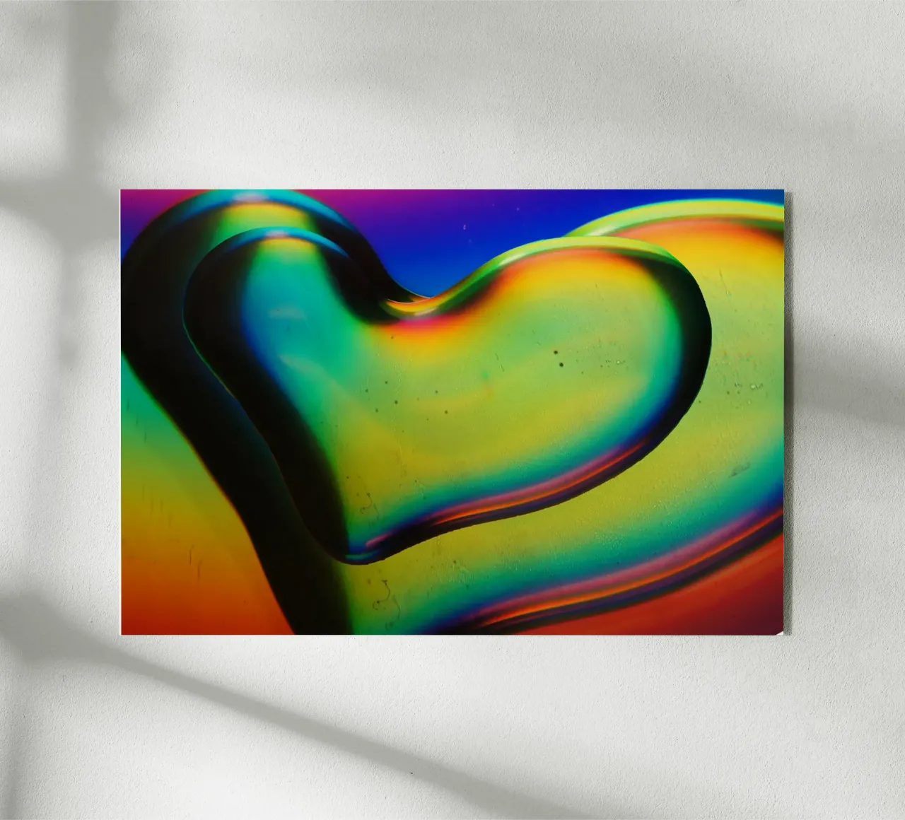 Gradient heart shape plexiglass da artshop