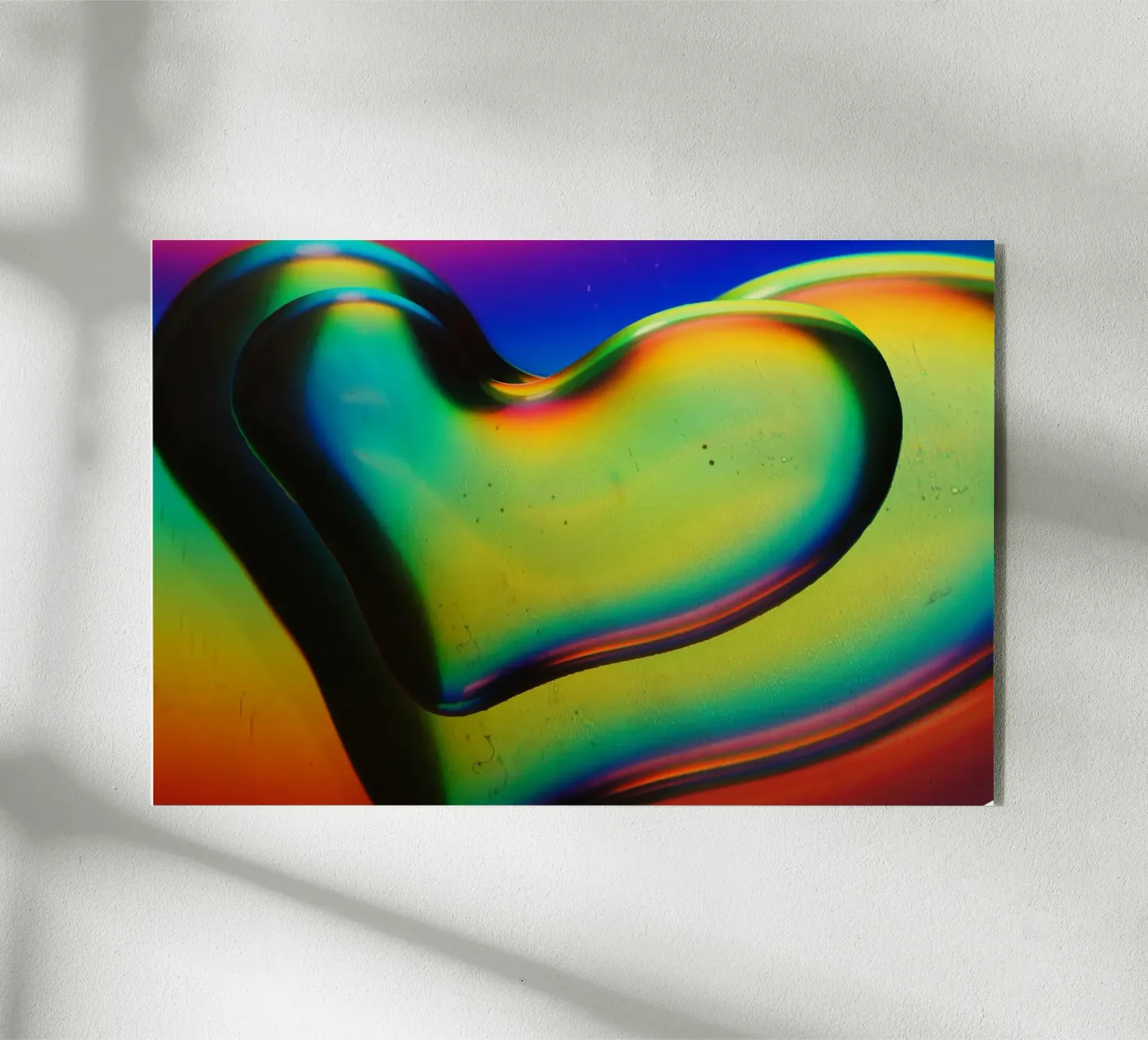 Gradient heart shape acryl van artshop