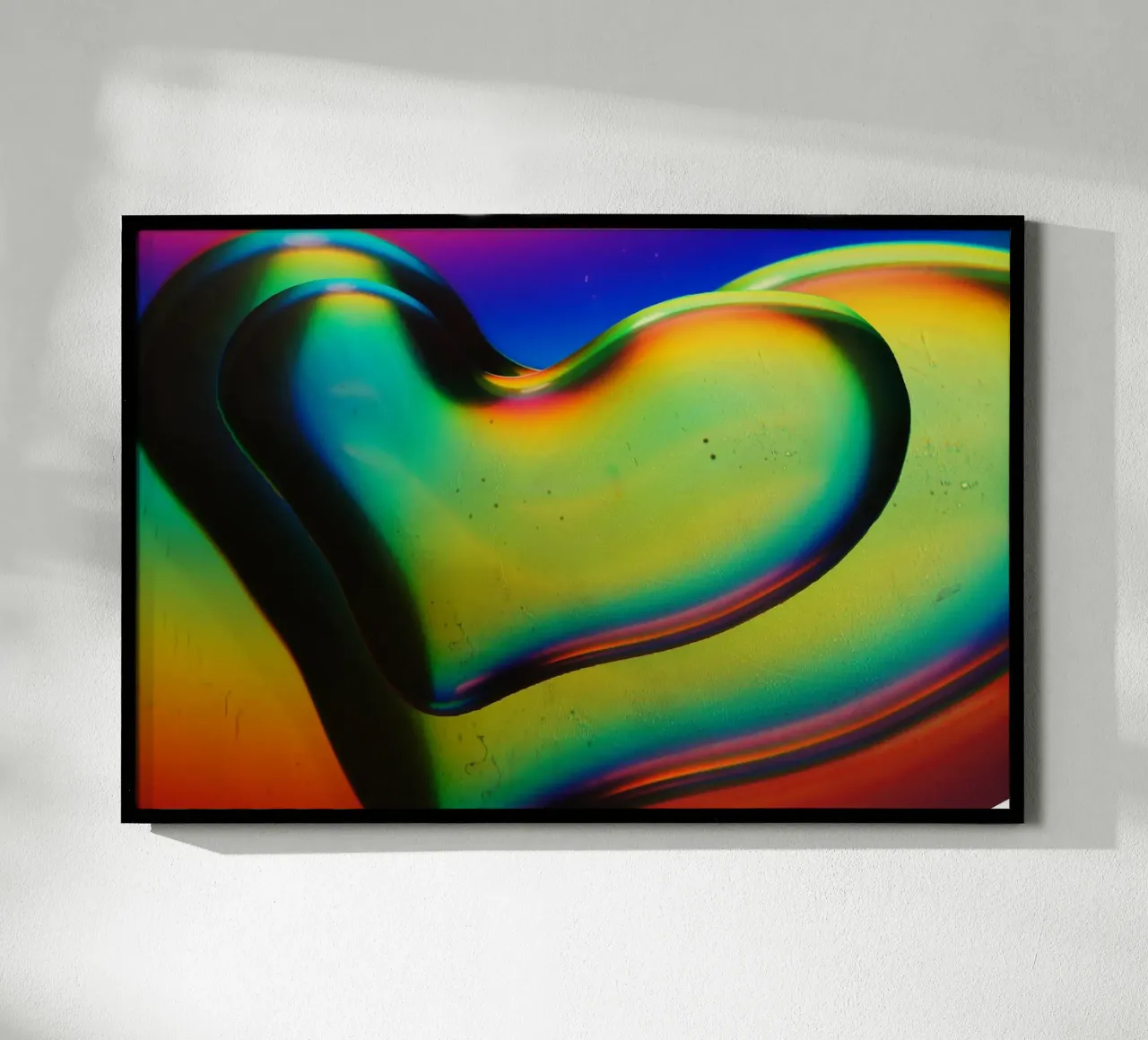 Gradient heart shape poster da artshop