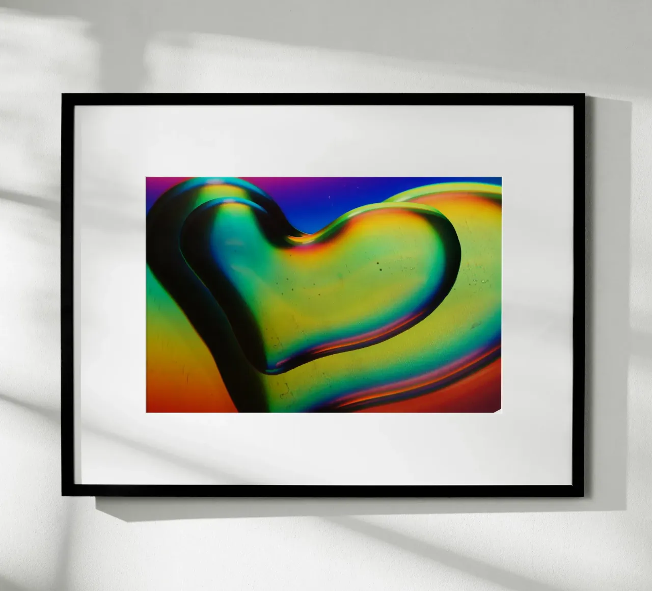 Gradient heart shape poster da artshop