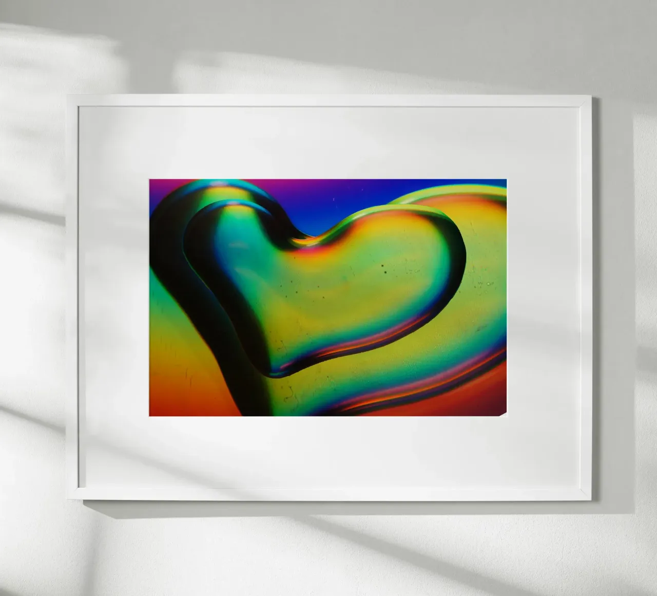 Gradient heart shape poster da artshop