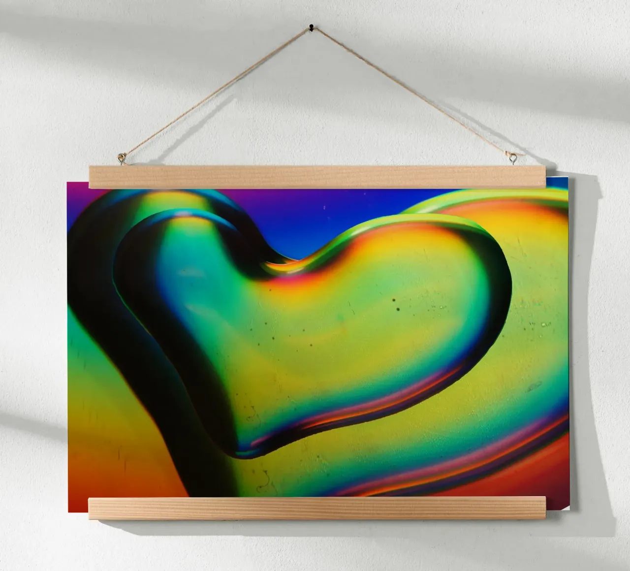 Gradient heart shape poster da artshop
