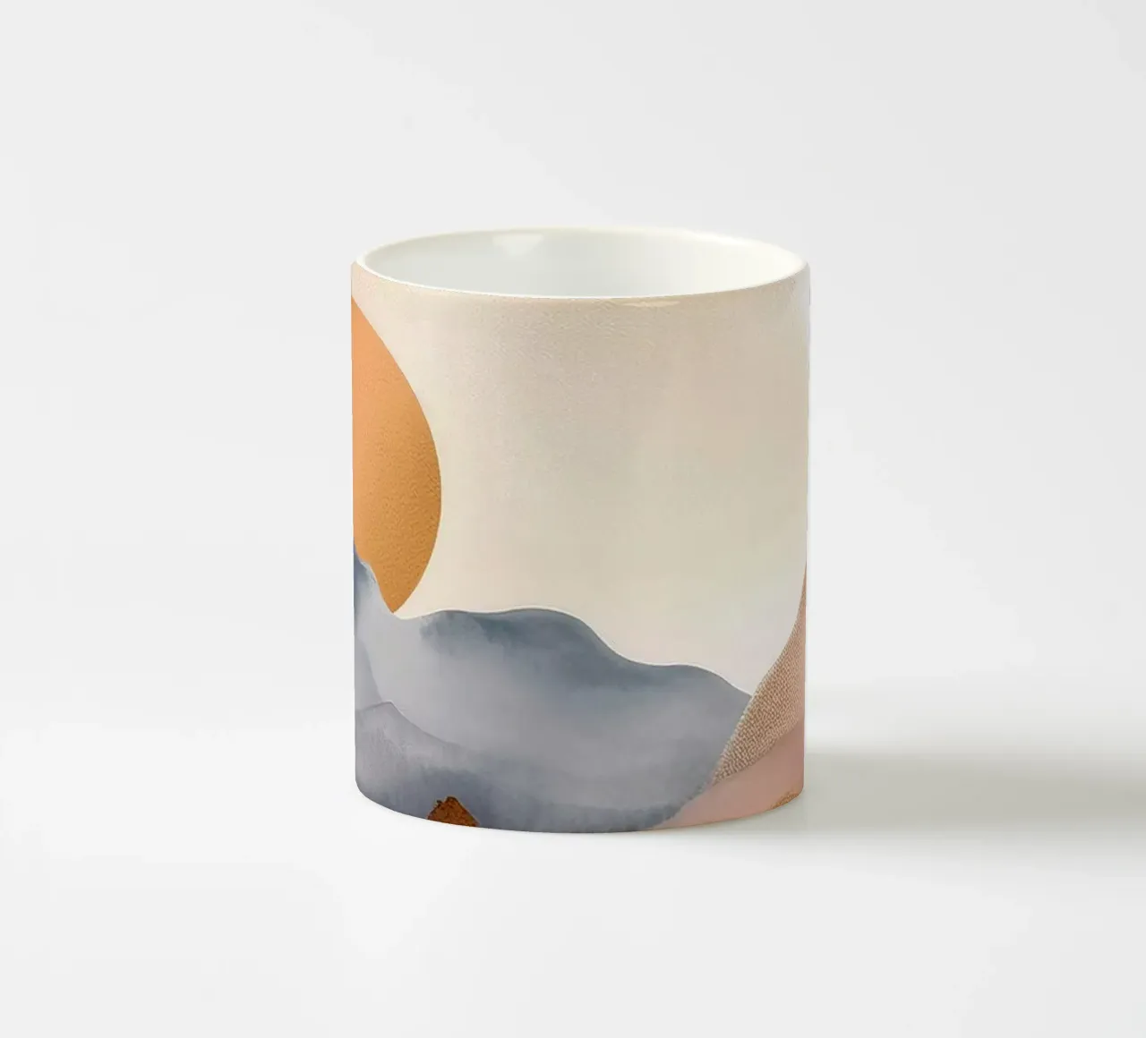 Landschap, abstract, kunst #4 keramische mok van Hightown Design