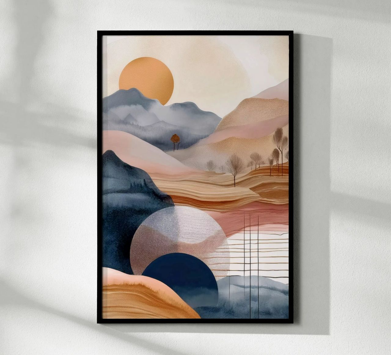 Paysage, abstrait, art #4 poster de Hightown Design