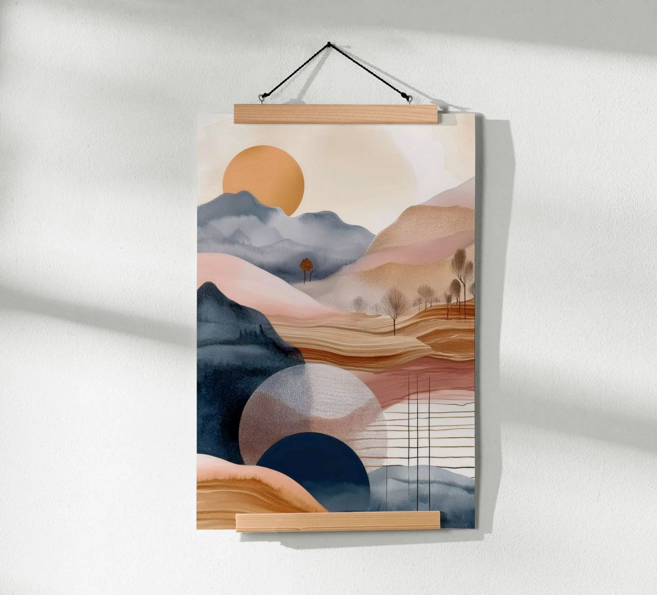 Paysage, abstrait, art #4 poster de Hightown Design