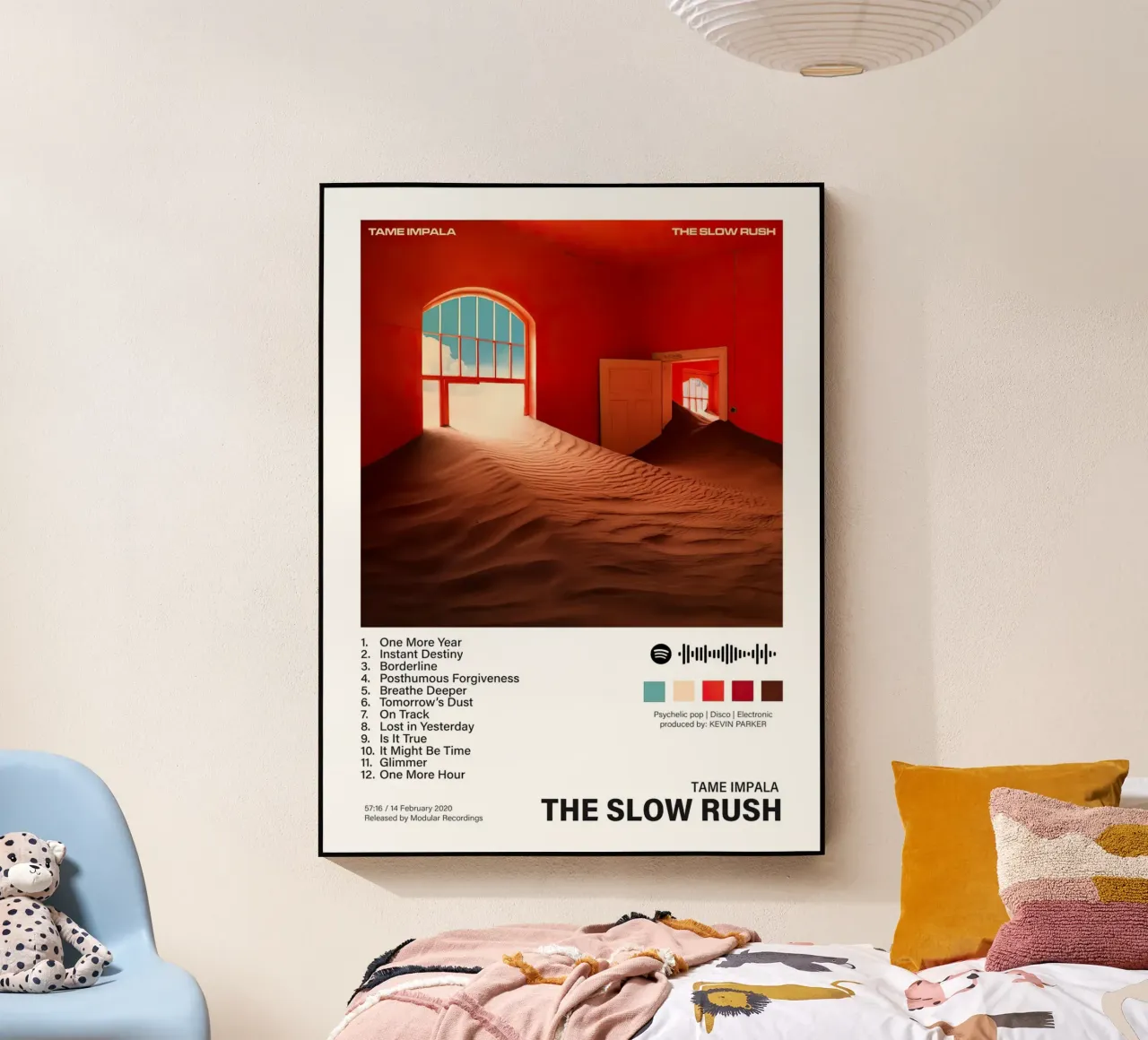 Tame Impala The Slow Rush Tracklists plexiglass da Linda Tobrut