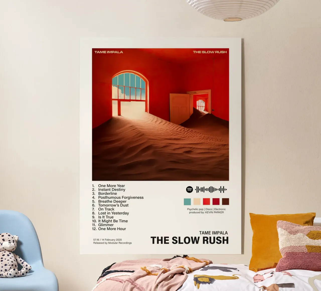 Tame Impala The Slow Rush Tracklists plexiglass da Linda Tobrut