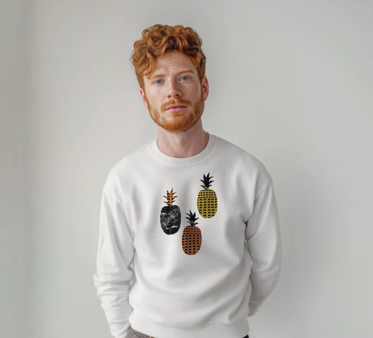 Scandi Pineapples felpa da Orara Studio