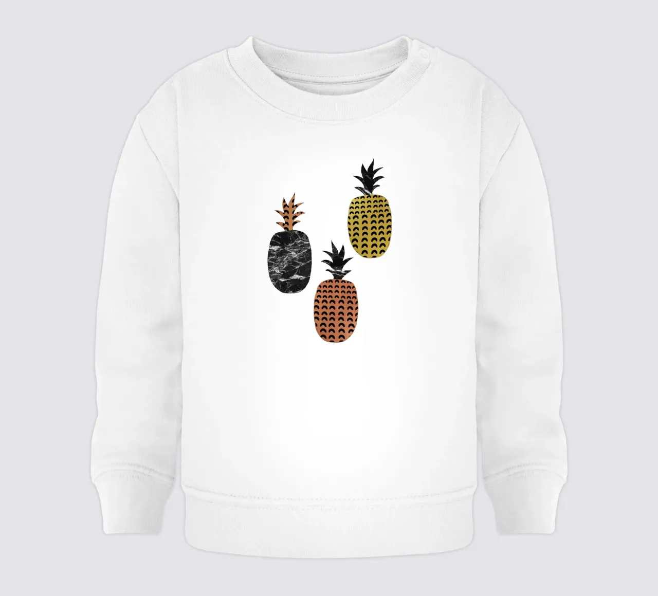 Scandi Pineapples felpa neonato da Orara Studio